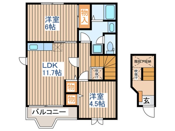 クレスト－ルＺＥＮの物件間取画像